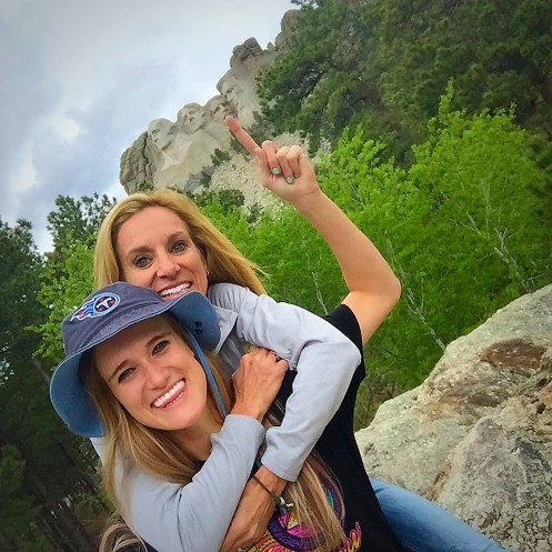 Brittany and Lynda visit Mount Rushmore