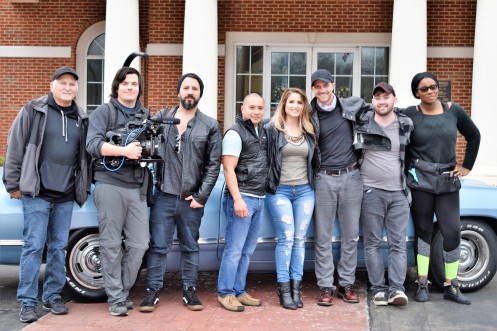 Jay with Audra McLaughlin and video crew
